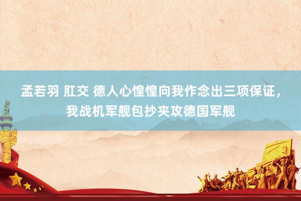 孟若羽 肛交 德人心惶惶向我作念出三项保证，我战机军舰包抄夹攻德国军舰